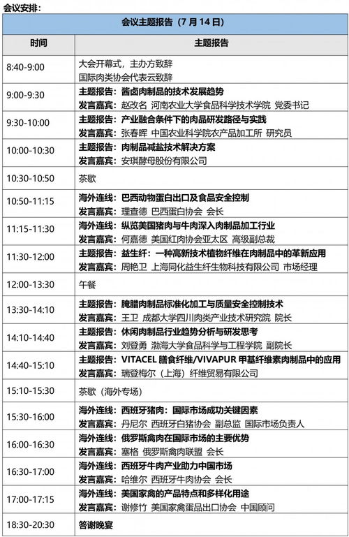 2021第五屆肉類加工與新產品開發技術研討會 匯聚前沿智慧，引領行業創新